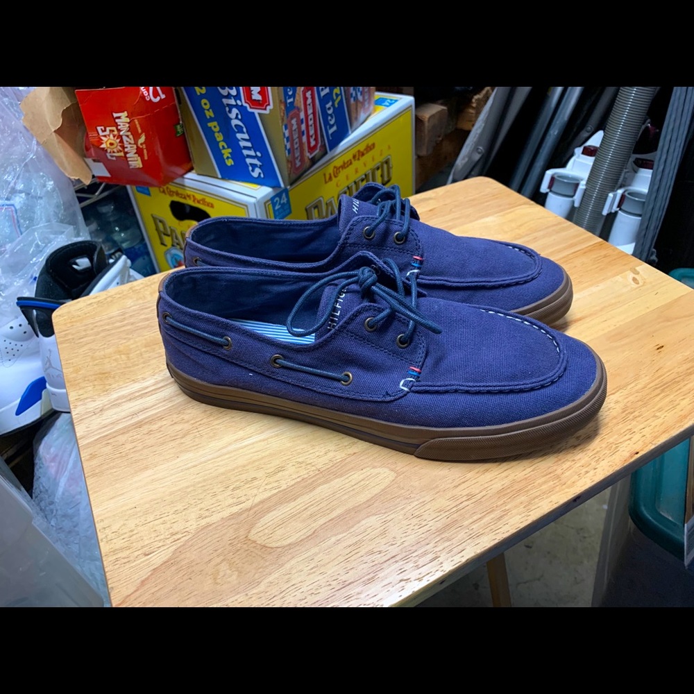 Men’s Tommy Hilfiger TMPHILO-R Canvas Boat Loafers